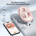 thumbnail image 4 of Doulami Electric Baby Swing for Newborn to Toddler Portable Infant Swing Rocker with Remote & APP Control & IMD Touch Panel, 5 Sway Speeds, 10 Lullabies, Pink, 4 of 15