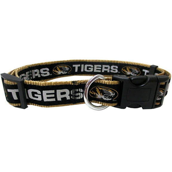Pets First College Missouri Tigers Pet Collar, 3 Sizes Available, Sports Fan Dog Collar - Medium