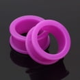 thumbnail image 2 of A Pair of Flexible Silicone Double Flared Ear Gauge Tunnel Plug, 2 of 5