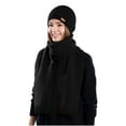 thumbnail image 4 of gbyLJF Women's Winter Scarf and Hat Set Fashion Casual Knitted Hat Warm Soft Solid Color Hat Scarf, 4 of 6