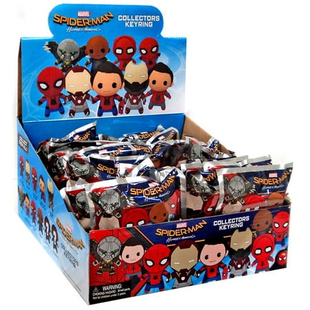 3D Foam Key Ring Marvel Spider-Man Movie Mystery Box [24 packs]
