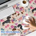 thumbnail image 2 of Long Mouse Pads for Desk,Dachshund and Flower Desk Mats on Top Of Desks, Desk Mouse Pad Extra Large with 3mm Non-Slip Base and Stitched Edge for Gaming,Office,Work,Home 47.3"x23.6", 2 of 6