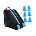 thumbnail image 3 of Bolsa para patines con correa para el hombro, bolsa para guardar zapatos de patinaje sobre hielo. azul, 3 of 9