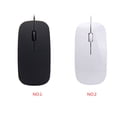 thumbnail image 2 of keepw Wired  for Ultra-thin Mini Mouse Desktop Computer Laptop Matte Black White Cute Ergonomic Gaming Mouse White, 2 of 6