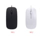 thumbnail image 4 of Tholdsy Recién llegado, Mini ratón ultrafino con cable, ordenador de escritorio, portátil, negro mate, blanco, bonito ratón ergonómico Juegos de teclado y mouse para computadora blanco, 4 of 6