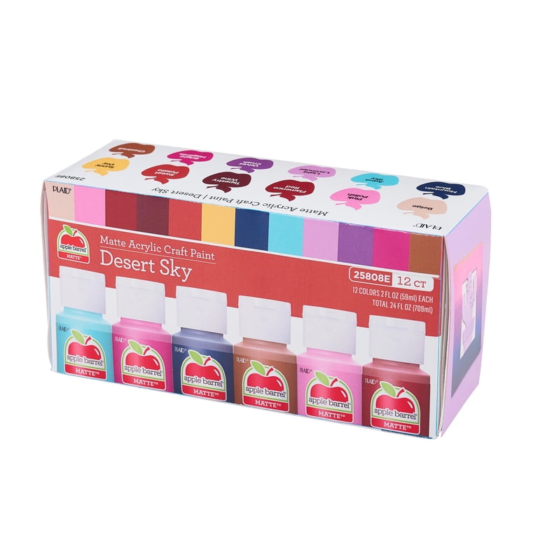 Apple Barrel Desert Sky Paint Set, 12 Colors, 2 fl oz photo 2