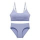 thumbnail image 5 of Conjunto de lencería sin costuras de 2 piezas con cuello en U para mujer: sujetador halter de cintura alta y braguitas, nailon/spandex, ropa de dormir/noche sexy, 5 of 5