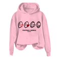thumbnail image 4 of ZSQDM Game&nbsp;Day&nbsp;Outfits&nbsp;For&nbsp;Women Women'S Fashionable Round Neck Casual Letter Printed Long Sleeve Top Sweatshirt Light Pink Women Blending Sweatshirt (S), 4 of 4