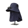 thumbnail image 1 of CAIROYAR Sombrero solar de ala ancha para exteriores con protección solar y ventilador, con máscara y calor de 202 G, 1 of 7