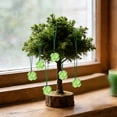 thumbnail image 2 of BESTSKY 24 Pcs St. Patrick's Day Shamrocks Mini Resin Ornament Set,Good Luck Clover Hanging Bauble Pendant Decoration for Keyring Tree Shelf Home Decor Irish Festival(Green), 2 of 8