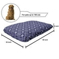 thumbnail image 2 of Dutch Pet Bed, Ornate Floral Arrangement with Swirls and Curves Monochrome Tile Illustration, Resistant Pad for Dogs and Cats Cushion with Removable Cover, 24" x 39", Indigo and White, by Ambesonne, 2 of 4