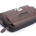 thumbnail image 3 of Bolsa Litchi Patrón Monedero Hombres Cuero Tarjeta Cartera Cinturón (Café Horizontal) Ehuebsd Para Estrenar, 3 of 9