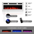 thumbnail image 2 of Meble Furniture Inferno WH-EF Electric Fireplace 73" TV Stand Black, 2 of 5