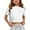 White, variant on Girls Tops Comfortable Tees Stylish Shirts Everyday Wear for Young Girls Casual Fashions for Kids Cute Kids Shirts for Girls Trendy Attire