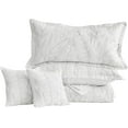 thumbnail image 4 of HZ & HY Botanical Oversized King Bedspread 128x120 Extra Wide, Leaves Pattern Stitching Quilt Set, Elegant & Fresh Style Bedding Cover, Reversible, Lightweight 5 Piece Set, White, 4 of 8
