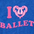 thumbnail image 2 of CafePress - I Love Ballet Heart - Cute Infant Baby Football Bodysuit, 2 of 3