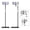 Black, variant on Salange Universal Projector Mount Stand All Metal Rotatable Bracker Supports up to 6.6 lbs
