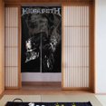 thumbnail image 1 of Cortina de puerta semiopaca con patrón de patchwork de dos piezas Megadeth, cortinas opacas decorativas para dormitorio, sala de estar, decoración de habitación de niños, 34 x 56 pulgadas, tamaño, 1 of 7