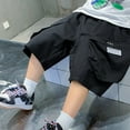 thumbnail image 6 of Wdgfv Boys Regular Straight-Fit Jeans Boys Summer Casual Pants Workwear Style Loose Fit Five Pocket Zipper Comfortable Solid Color Children's Trousers For Daily Outdoor Activities Black 14-15 Y, 6 of 6
