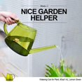 thumbnail image 5 of Regadera verde lima para interiores, regadera para casa, bonsái, plantas, jardín, flores, pico largo, 1,4 l, 1/3 galones, pequeño y moderno, 5 of 5
