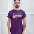 thumbnail image 3 of Tee Hunt True American T-shirt Stars and Stripes Independence Day July 4th Men's Tee, Purple, XX-Large, 3 of 5