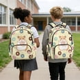 thumbnail image 2 of Uorisanigo Donut Hamster Kids Backpack with Lunch Bag and Water Bottle Holder, Breathable College Student Shoulder Bags with Adjustable Straps, Great for Boys and Girls, 2 of 7