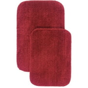 Mainstays Harvest Bath Rug 2-Piece Set, Red Sedona
