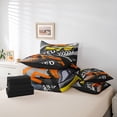 thumbnail image 6 of Homewish Race Car 7-Piece Twin Bedding Sets,Speed Extreme Sport Bedding Comforter Set,Gray Orange Sheet Sets For Boys,Luxury Bedroom Decor Reversible, 6 of 8