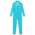 thumbnail image 3 of renvena Combinaison de Patinage pour Filles, Manches Longues, Bleu Lac 14, 3 of 7
