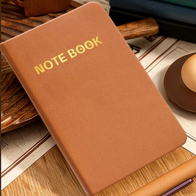 A7 Pocket Notebook Mini Leather Journal Compact Portable Memo Pad Thick Paper Small Diary With Elastic Closure Bookmark Ribbon For Travel Office Writing Notes Sketching And Daily Planning
