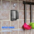 thumbnail image 4 of Miangastore Electrical Socket Plate Guard with Splashproof Design for Home Use Black PP Material Fits Standard, 4 of 9