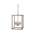 thumbnail image 2 of JONATHAN Y Magnolia 16.2" 6-Light Adjustable Iron Rustic Farmhouse LED Pendant, Brown, 2 of 8