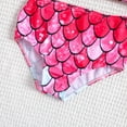 thumbnail image 4 of Kiijoy Toddler Girl's Bikini Swimsuit Fish Scale Print Ruffle Bathing Suit, 2-Piece, Sizes 2-3 T, 4 of 4