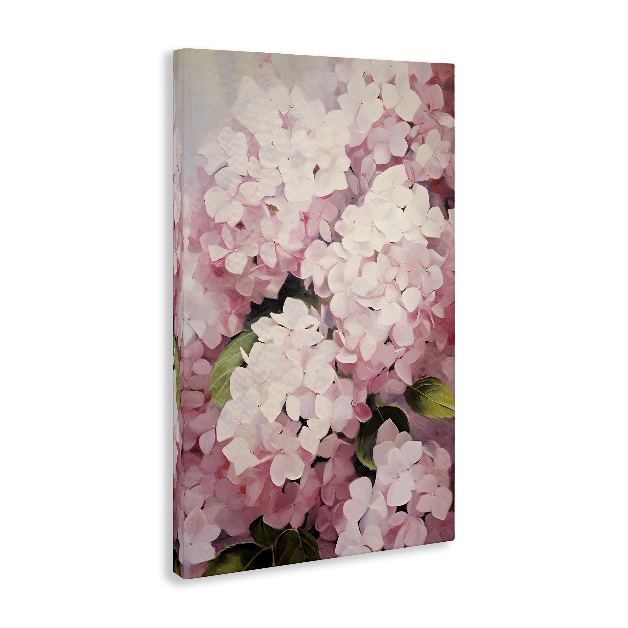 Stupell Industries Blush Pink Hydrangeas Botanical & Floral Painting Gallery Wrapped Canvas Art Print Wall Art, 24 x 36
