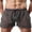 Dark Gray, variant on Men's Hollow See Through Shorts Drawstring Loose Lounge Pants Swim Shorts Cover Up Boxer Trunks