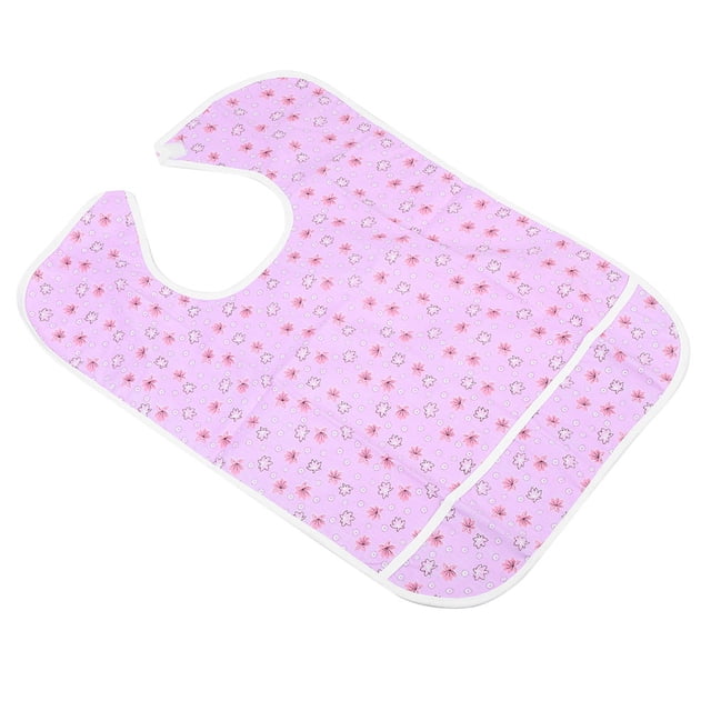 Babero para comer para ancianos, toalla de saliva impermeable de doble capa para adultos, babero para comer para adultos, durabilidad mejorada