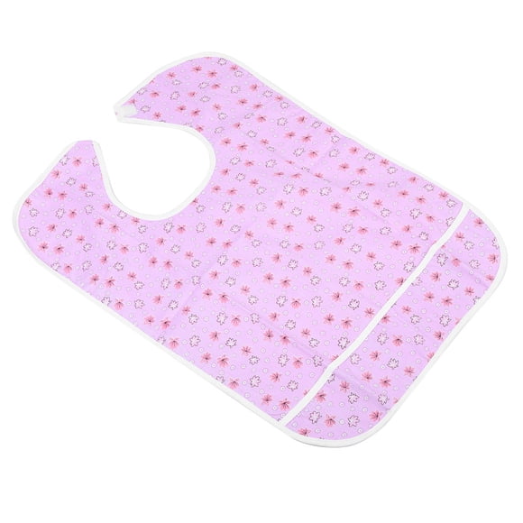 Babero para comer para ancianos, toalla de saliva impermeable de doble capa para adultos, babero para comer para adultos, durabilidad mejorada