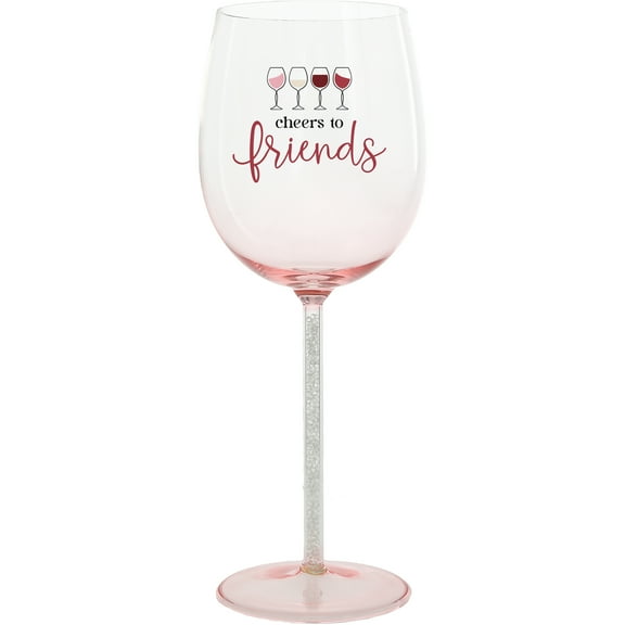 Pavilion Gift Company - Cheers To Friends - Gift Boxed 17 oz Wine Glass