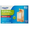 (2 pack) Equate Antibacterial Flexible Fabric Bandages, 100 count