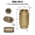 thumbnail image 5 of Merrill MFG CVNL100 Válvula de retención de latón sin plomo de 1"" Serie 700 de 1"", 5 of 5