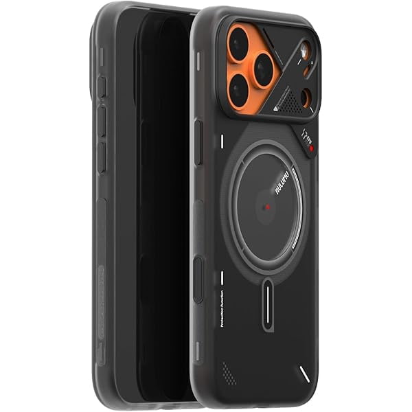 wonima11 Aulumu A17 for iPhone 17 Pro Magnetic Thermal Case | CoolHyper | with Camera Control | IMD Technology | Compatible with Magsafe | Touch Translucent Gray