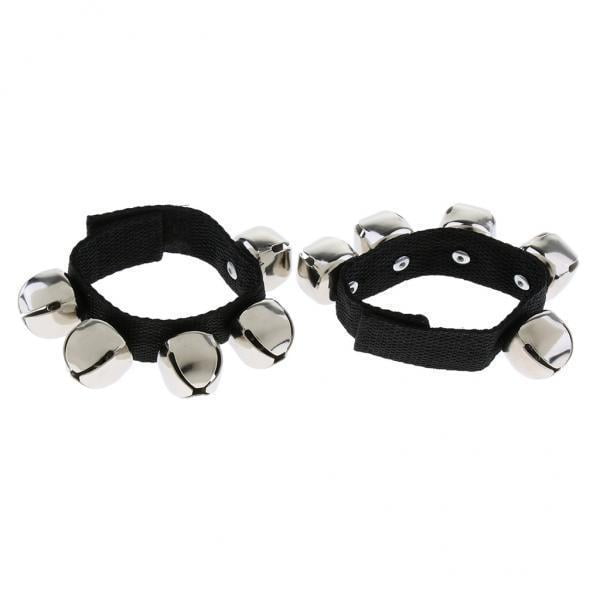 3x 2 Uds Agitador de Mano/pie de Metal Sacudiendo Cascabeles Juguetes Musicales para Niños 3 piezas