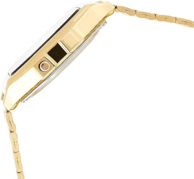 Alarm Chrono by Casio Stainless Steel Expansion Band Wristwatch, Gold, A159WGEA-1