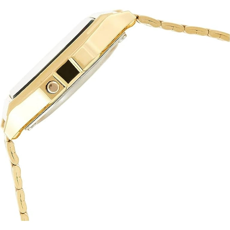 Casio Alarm Chrono Wristwatch A159WGEA-1, Gold Stainless Steel