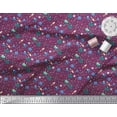 thumbnail image 3 of Soimoi Georgette Viscose Fabric Star,Planet & Alien Cartoon Printed Fabric 1 Yard 42 Inch Wide, 3 of 3