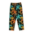 thumbnail image 4 of Xecao Palm Trees Women's Straight Lounge Pajama Pants: The Epitome of Relaxed Sleepwear, 4 of 9