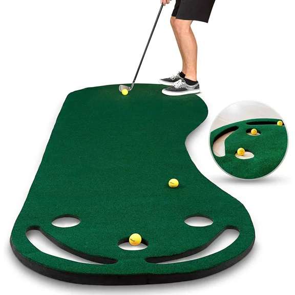 Open Box ABCOSPORT PUTTING GOLF GRASSROOTS, 9FT 3FT, INCLUDES 3 BALLS - GREEN
