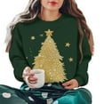 thumbnail image 2 of Christmas Sweatshirts for Women Oversized Fashion Vintage Xmas Holiday Tops Casual Christmas Sweater Long Sleeve Outfits Crewneck Fleece Sweatshirt Pullover Top, 2 of 7
