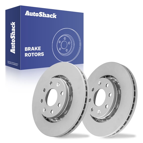 AutoShack Front Vented Coated Brake Rotors 2-PC Set Replacement for 2013-2015 Chevrolet Spark 2004-2018 Chevrolet Aveo 2007-2010 Pontiac G3 2007-2015 Suzuki Swift ArmorStop 10.07" (255.9 mm)
