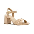 thumbnail image 1 of Zapatilla Tacon Ancho Charol Elegante Eventos Sociales beige 25.5, 1 of 7